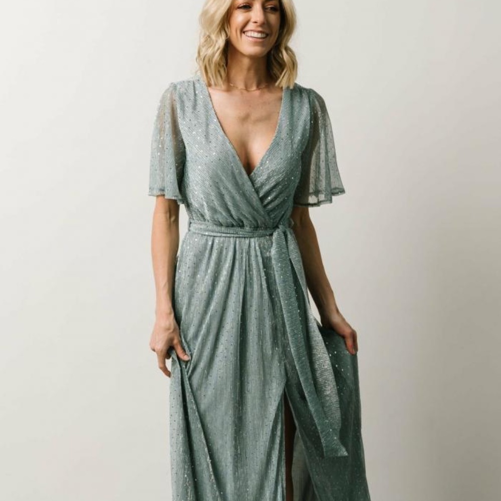 Baltic Born Grace sparkle gown (Dusty Blue - M)